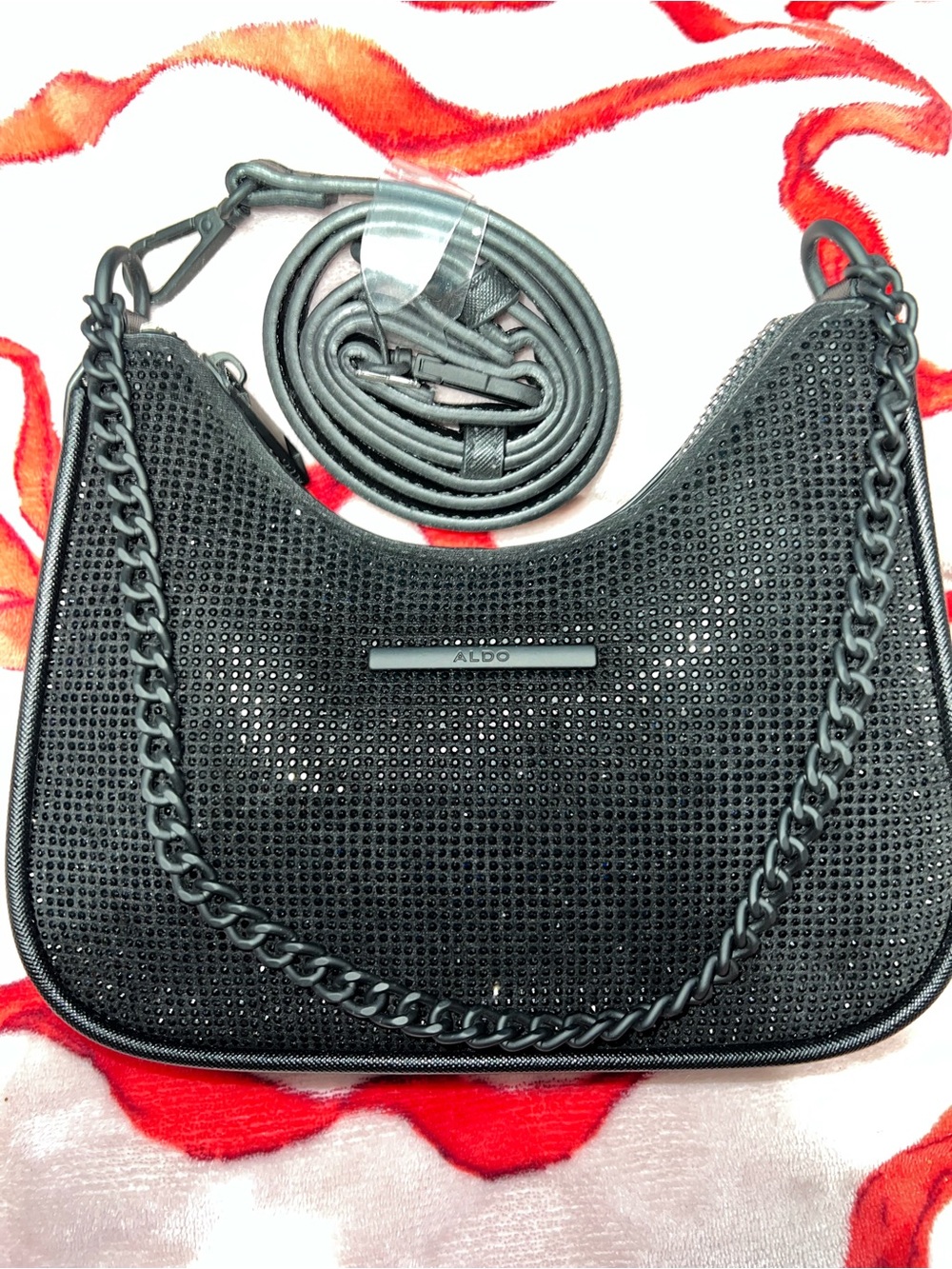 Aldo Black Rhinestone Purse - Picture 5 of 5